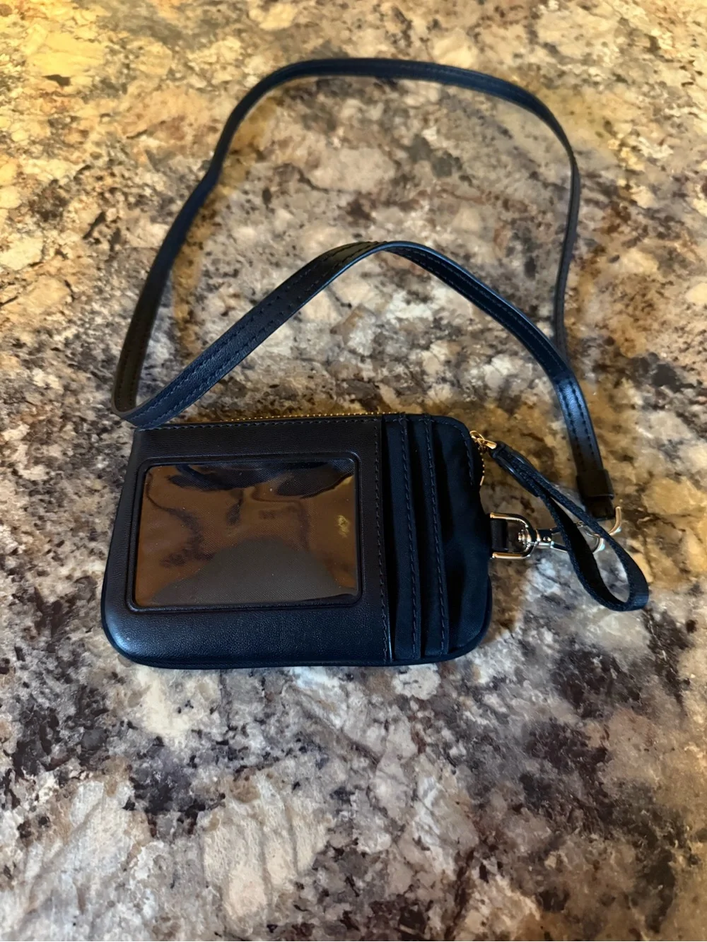 kate spade Black and White Gingham  Backpack with lanyard - Picture 6 of 6
